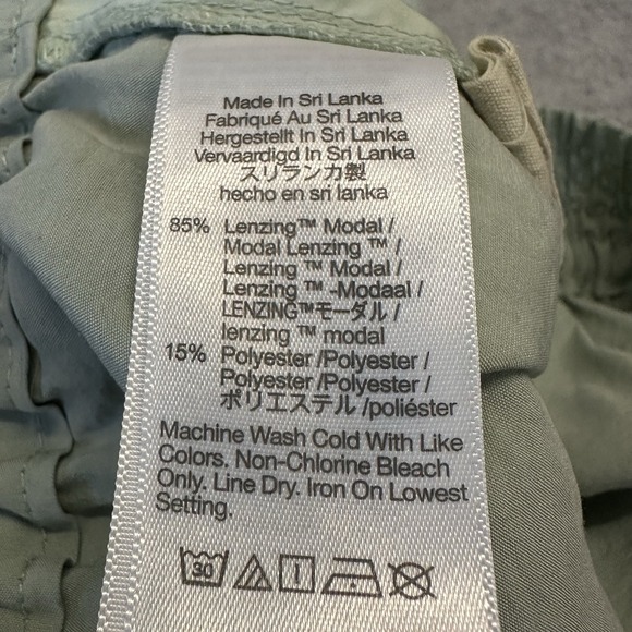 MADEWELL The Carley Wide-Leg Pant in Softdrape Sage Green Minimalist Size XL - Picture 8 of 9